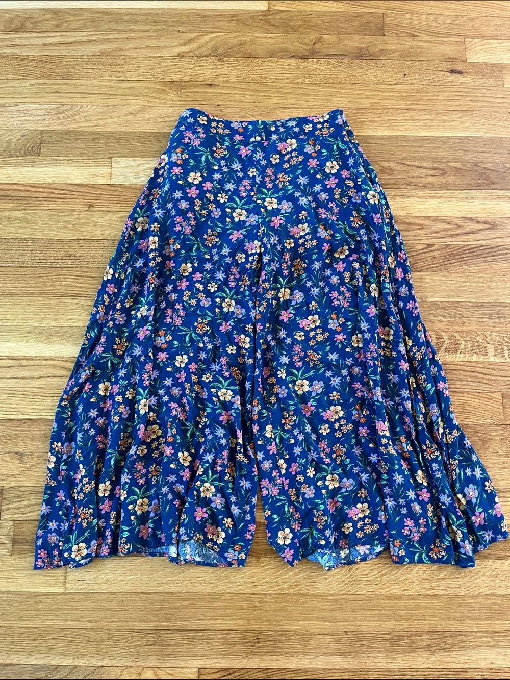 Pink Lily Floral Wide Leg Pants